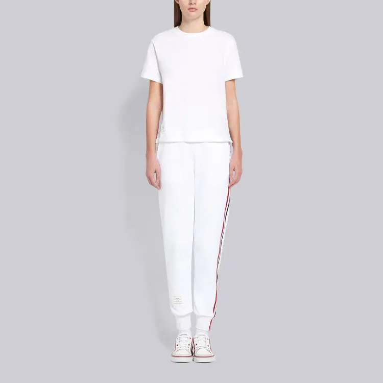 THOM BROWNE Logo Patch Crewneck T-Shirt-3