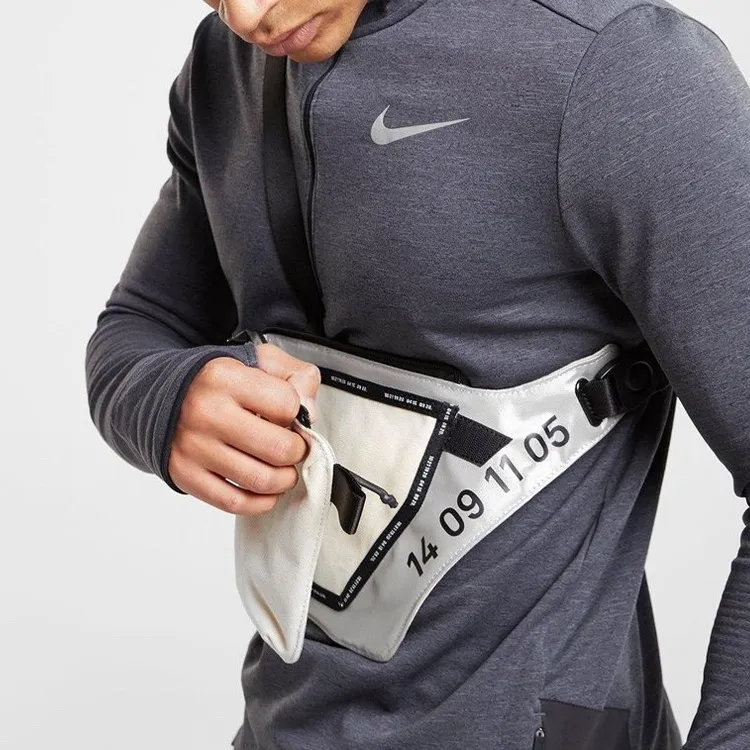 Nike Polyamide Shoulder Bag, Crossbody Bag Regular Unisex Metallic Silver-5