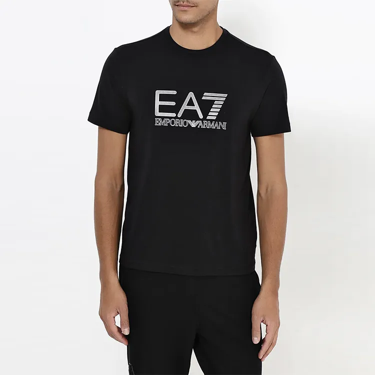EMPORIO ARMANI Logo Lettering Crewneck T Shirt-3