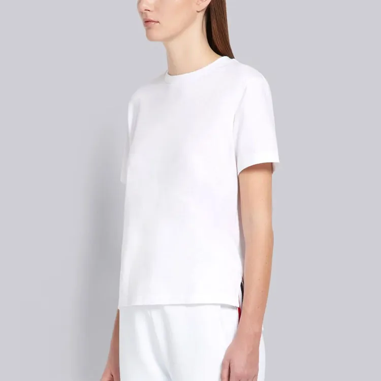 THOM BROWNE Logo Patch Crewneck T-Shirt-2