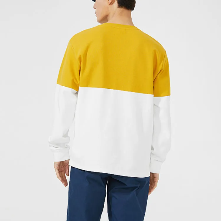 New Balance Athletics Pique Sweatshirt Men's Yellow White Multicolor-3