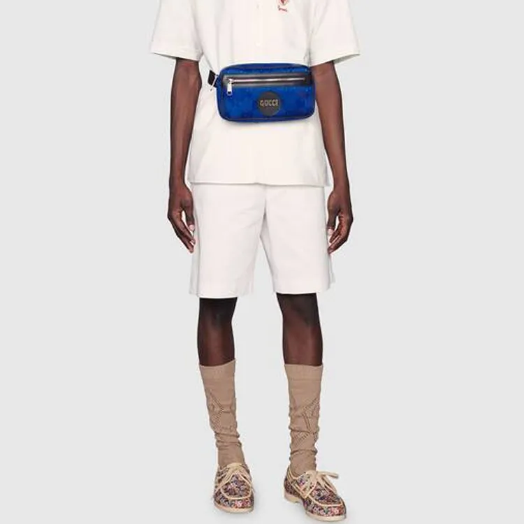 GUCCI Unisex Off The Grid Fanny Pack Blue-8