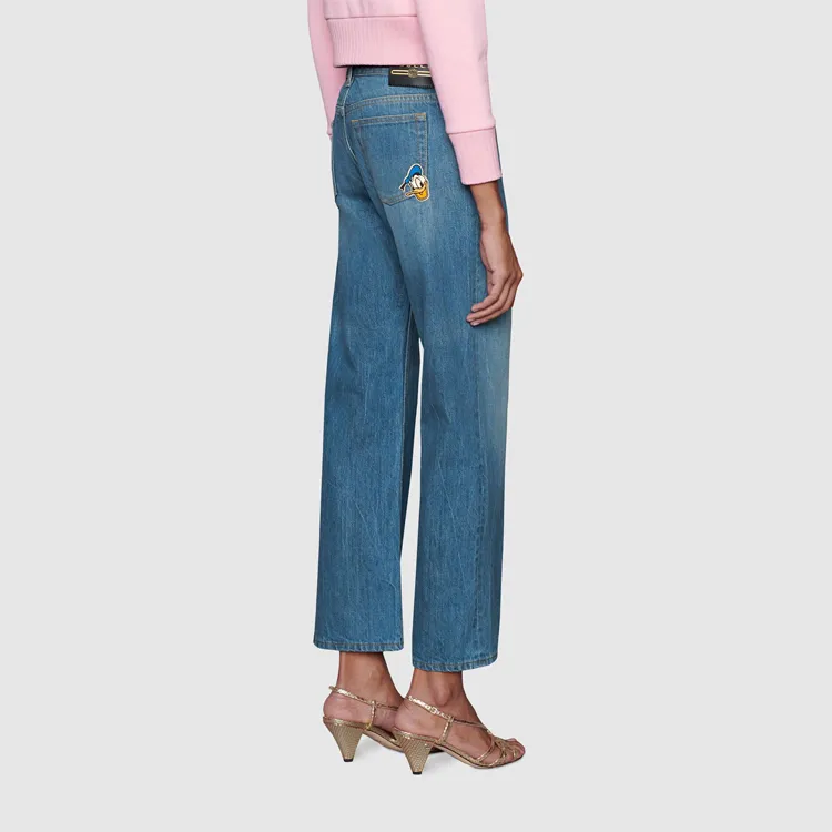 GUCCI x Disney Jeans Women's Blue-4