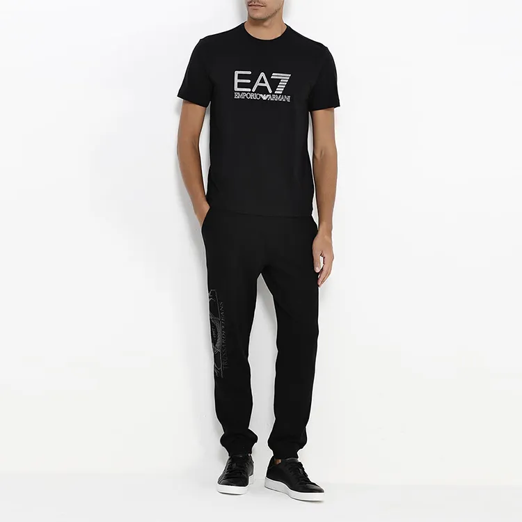EMPORIO ARMANI Logo Lettering Crewneck T Shirt-2