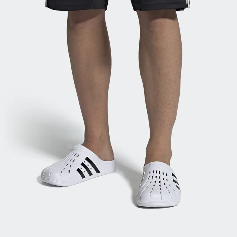 Adidas Adilette Clog White Black-6
