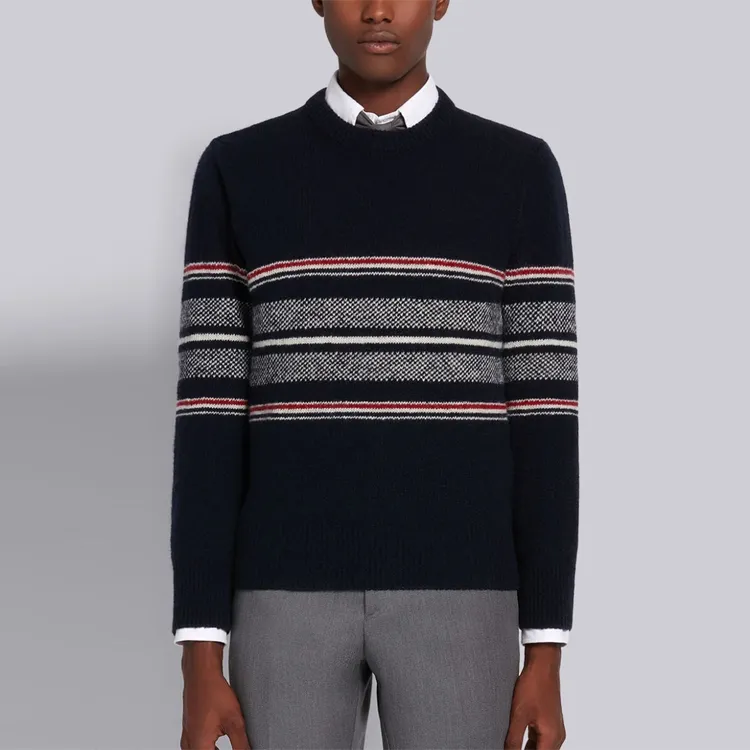 THOM BROWNE Sweaters Men Marine Blue-1