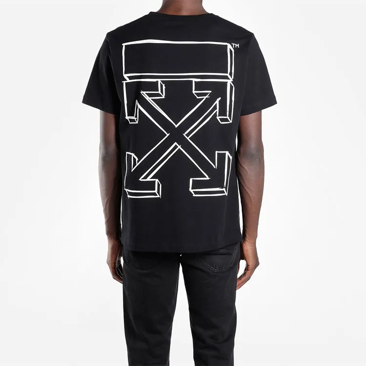 OFF WHITE Slim Fit 3D Marker Graphic Print T Shirt-1