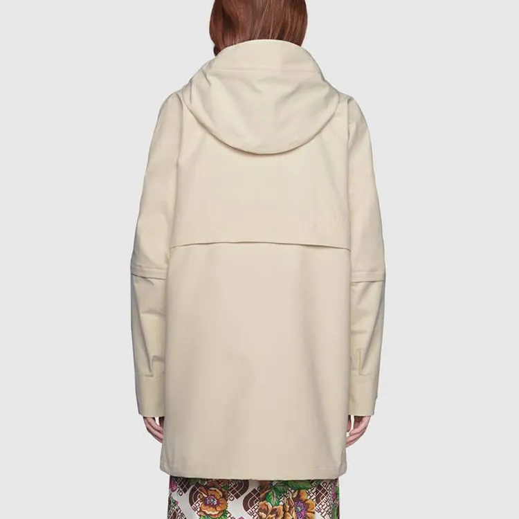 GUCCI Trench Coat Women's White-3