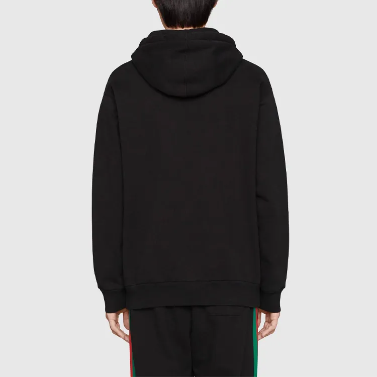 GUCCI X The North Face Web Print Hoodie 'Black'-4