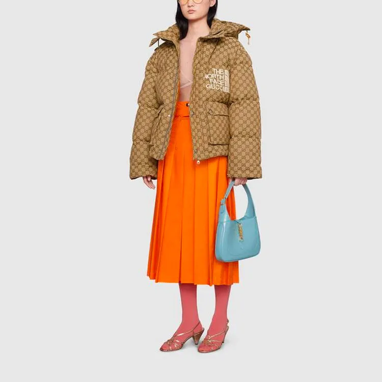 The North Face X GUCCI Casual Long Skirts Women's Orange-2