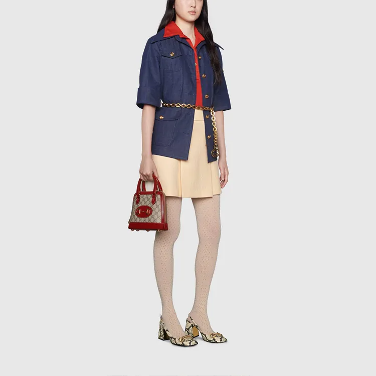 GUCCI Button Detail A line Mini Skirt-1