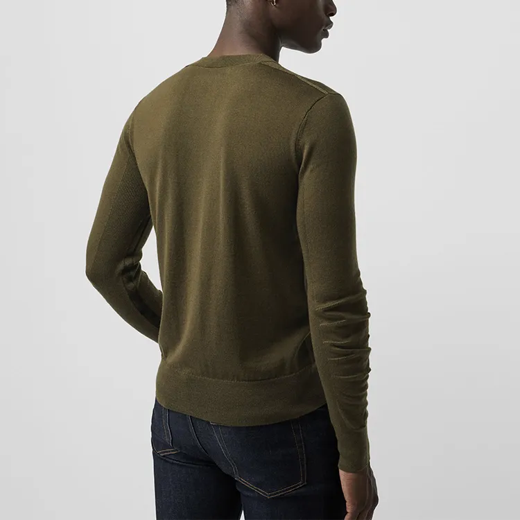 Burberry Slim Fit Knitwear Men's Dark Green-4