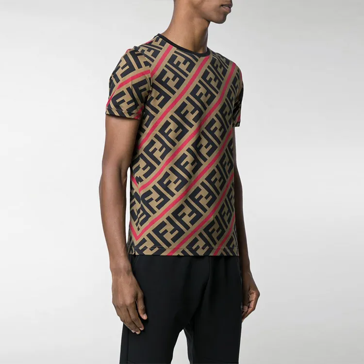 FENDI Ff Monogram Printed T shirt-3