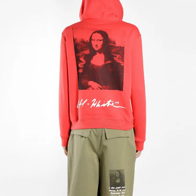 OFF WHITE Monalisa Graphic Print Hoodie-3