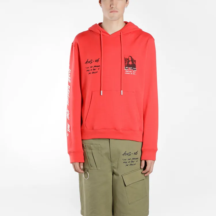 OFF WHITE Monalisa Graphic Print Hoodie-1