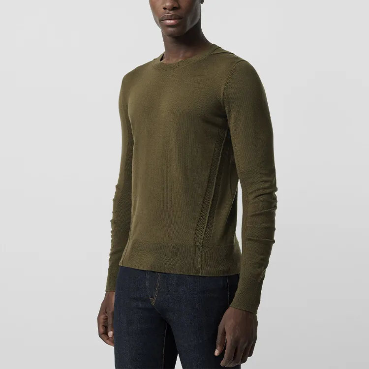 Burberry Slim Fit Knitwear Men's Dark Green-3