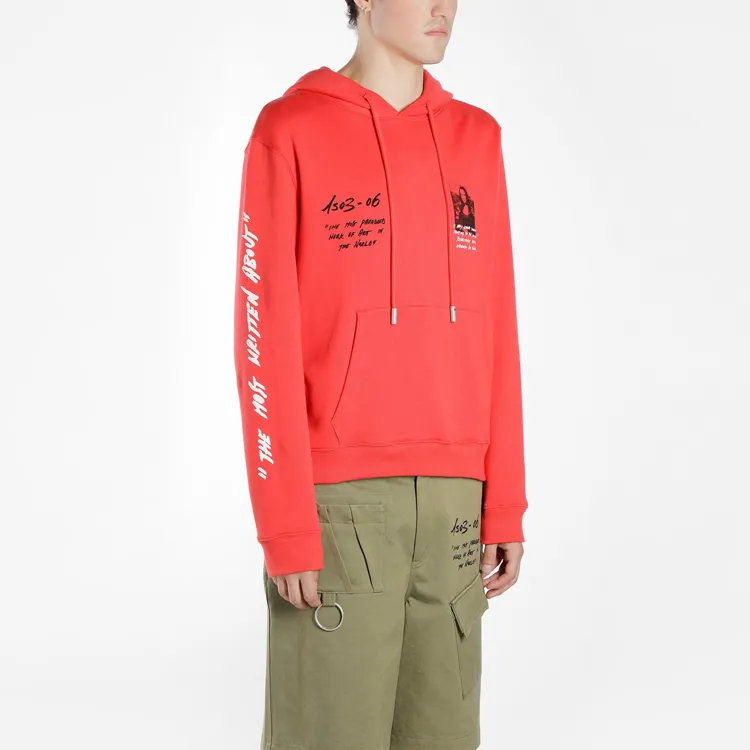 OFF WHITE Monalisa Graphic Print Hoodie-2