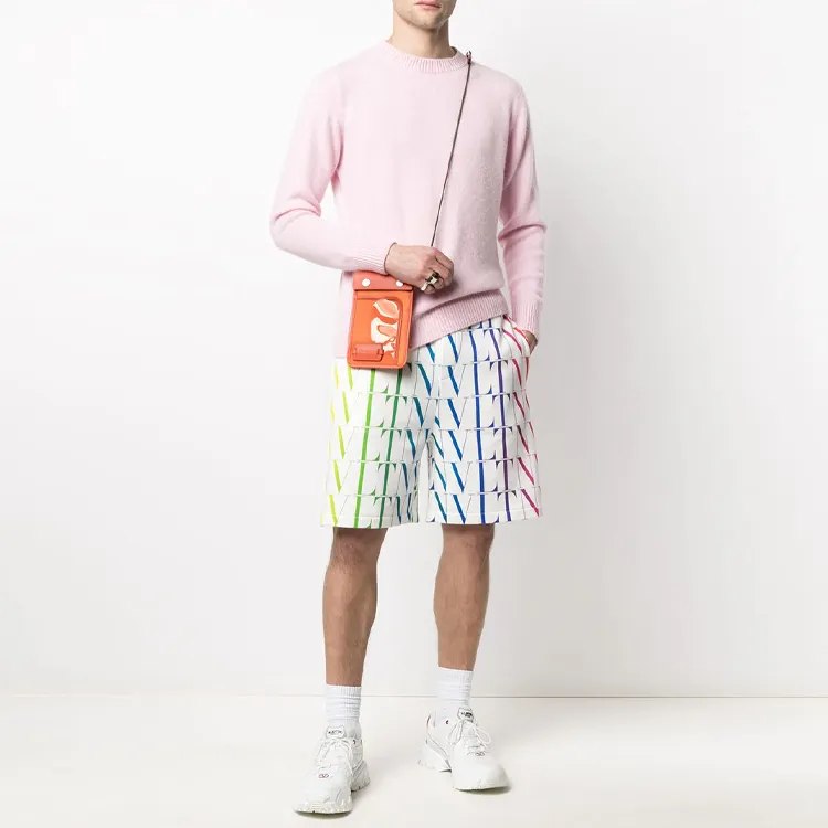 Valentino Casual Shorts Men White-3