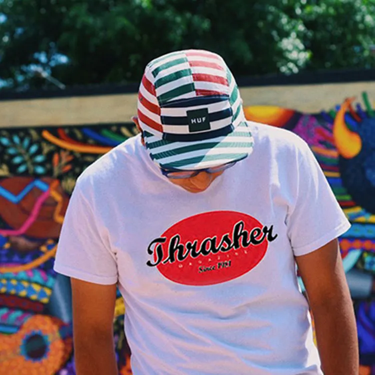 Thrasher Straight T Shirt Japan Version Unisex White-2