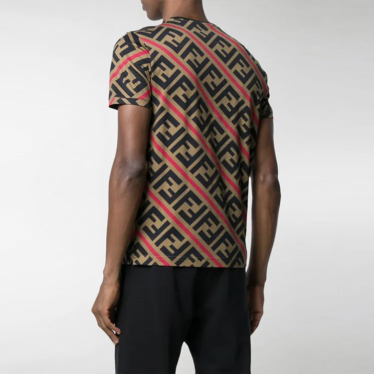 FENDI Ff Monogram Printed T shirt-4