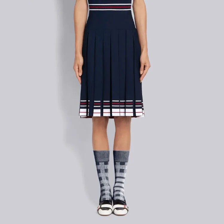 THOM BROWNE Casual Long Skirts Women's Marine Blue-2