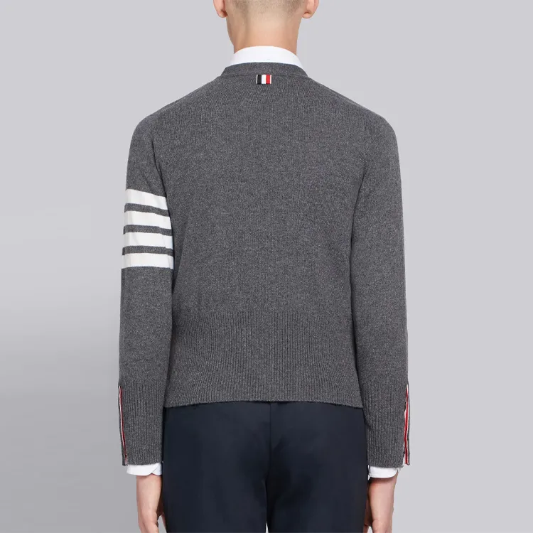 THOM BROWNE 4 Bar Stripe Cardigan-4