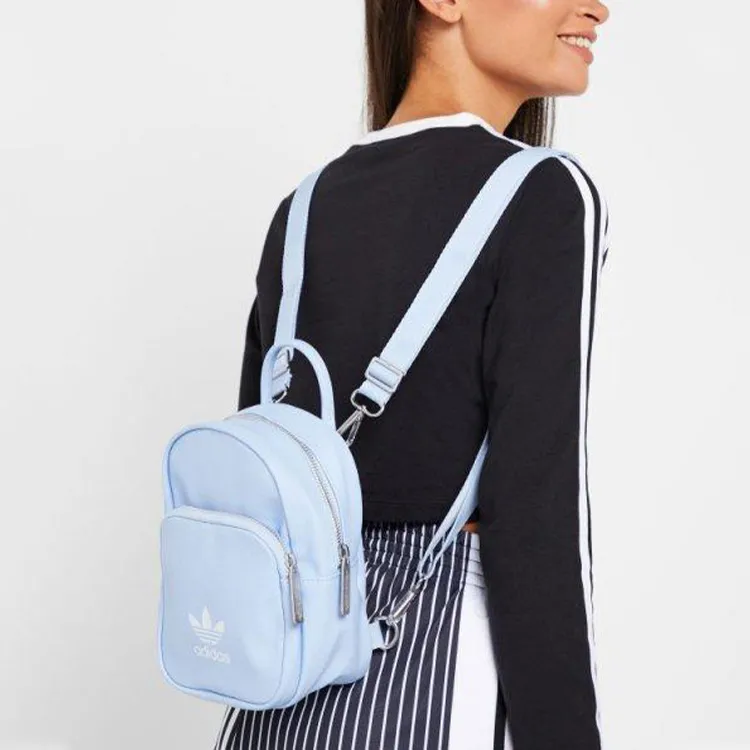 Adidas Originals Polyurethane Synthetic Leather Backpack Mini Unisex BABY Blue-3