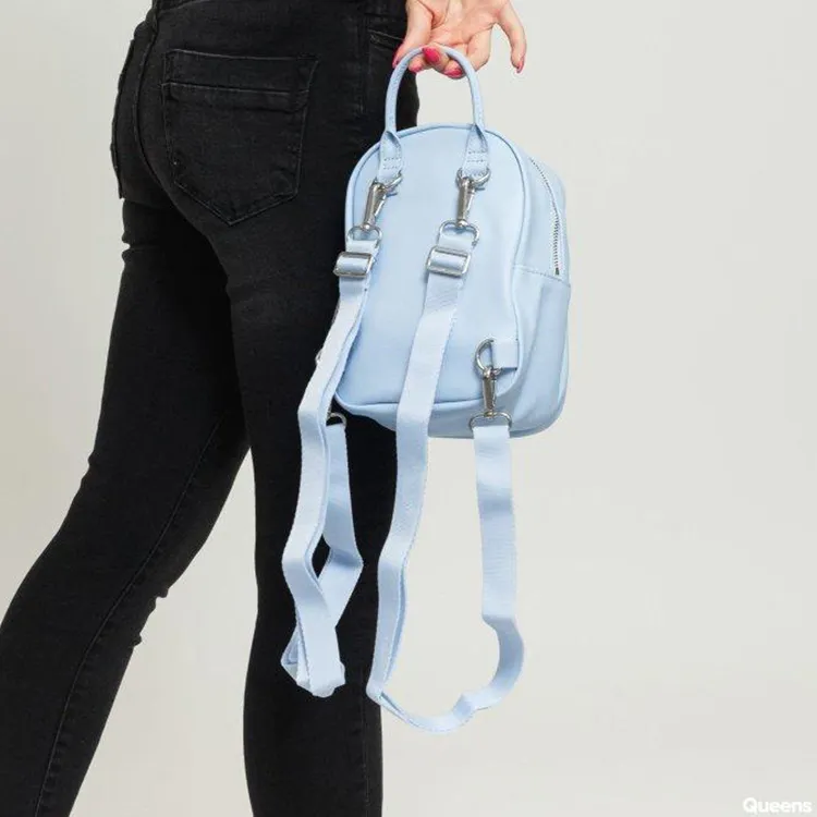 Adidas Originals Polyurethane Synthetic Leather Backpack Mini Unisex BABY Blue-4