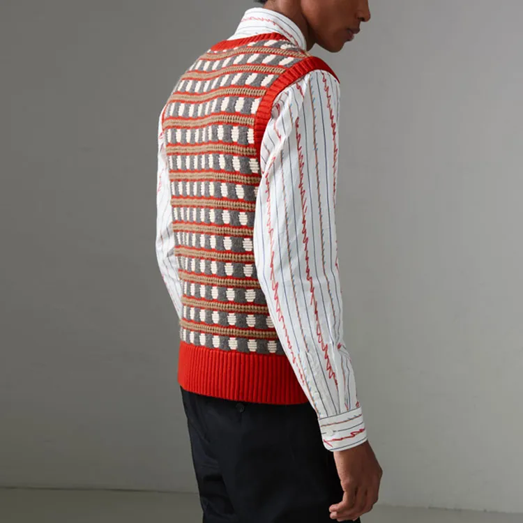 Burberry Vests Men Red-3