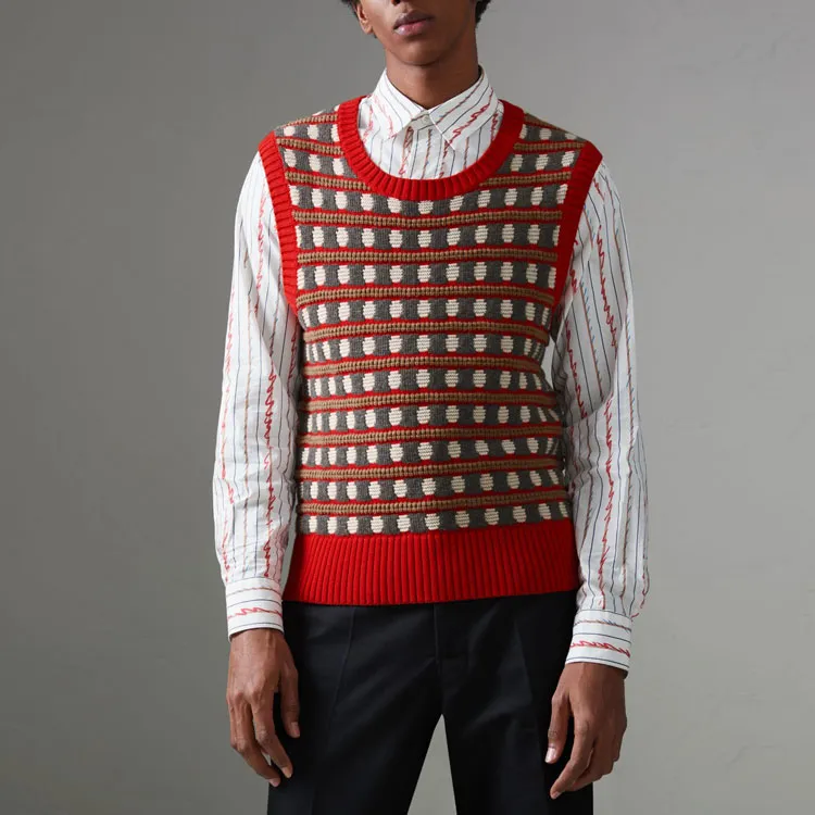 Burberry Vests Men Red-2