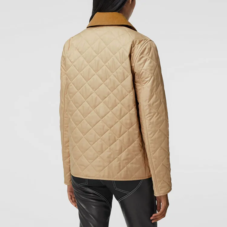Burberry Jackets Women's Soft Yellow Umber-5
