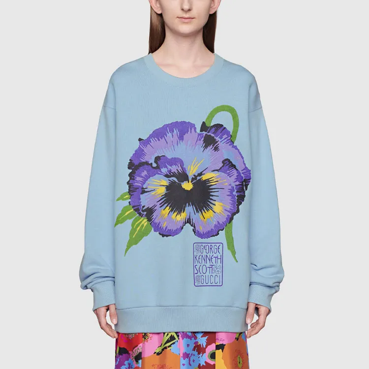 GUCCI Sweatshirts Women's Blue-1