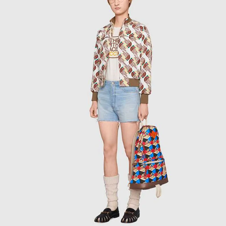 GUCCI X The North Face Web Print Technical Jersey Jacket-2