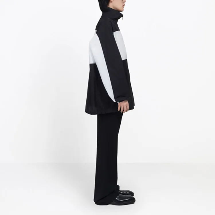Balenciaga Jackets Coats Regular Fit Men's Black White-4