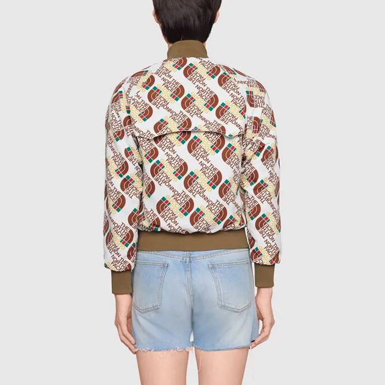 GUCCI X The North Face Web Print Technical Jersey Jacket-1