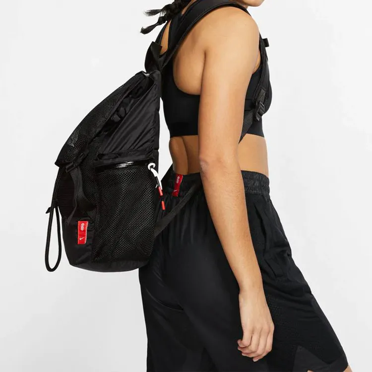 Nike Polyester Backpack Regular Unisex Black/Chili Red-5