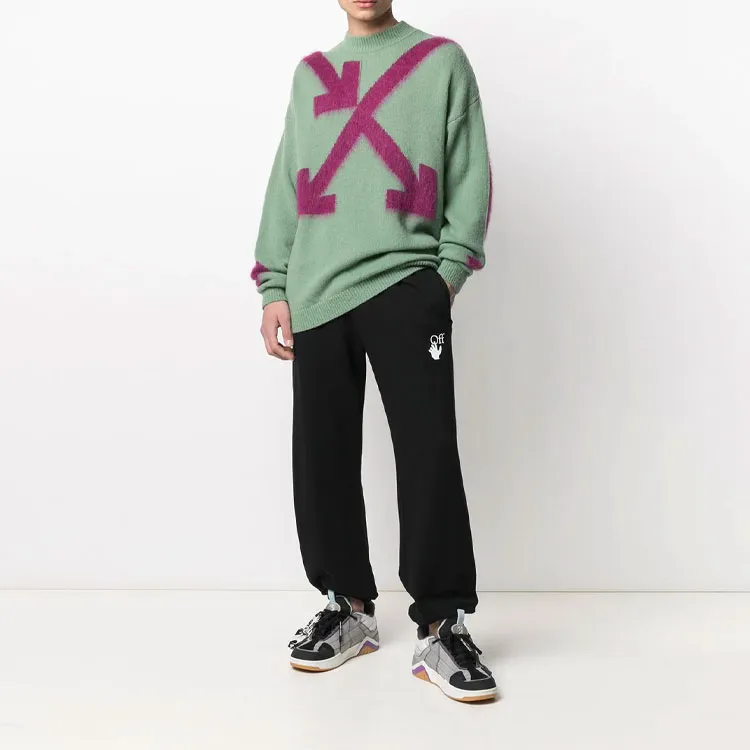 OFF WHITE Intarsia Arrow Jumper-2