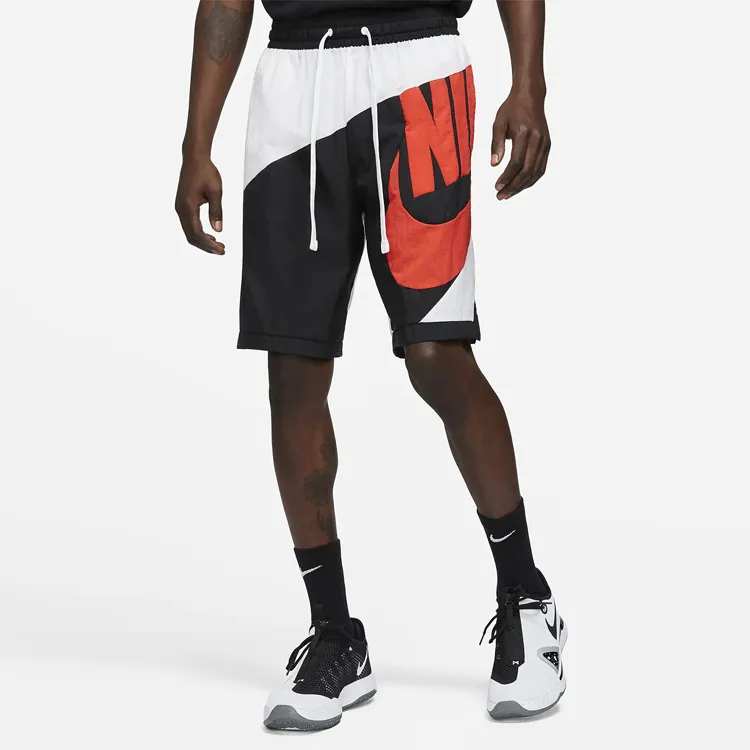 Nike Basketball Shorts Men's White/Black/Black/Chile Red-4