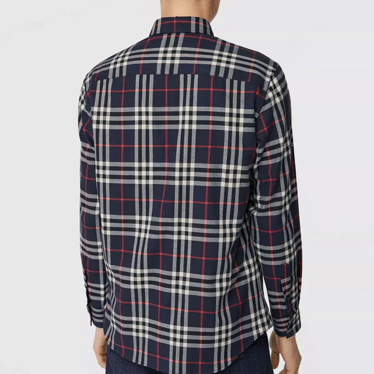 Burberry Vintage Shirt Men's Marine Blue-3
