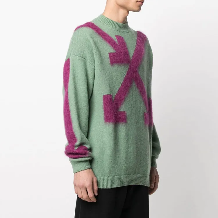 OFF WHITE Intarsia Arrow Jumper-3