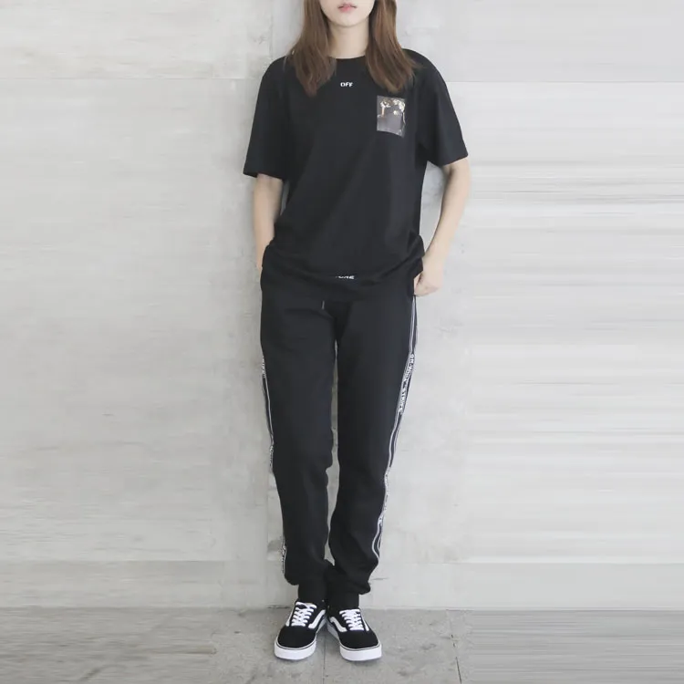 OFF WHITE Sports Pants Men's Black-2