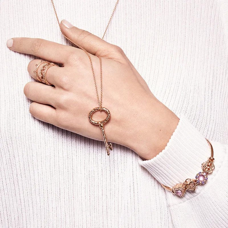 Pandora Necklaces Women's Rose Gold-2