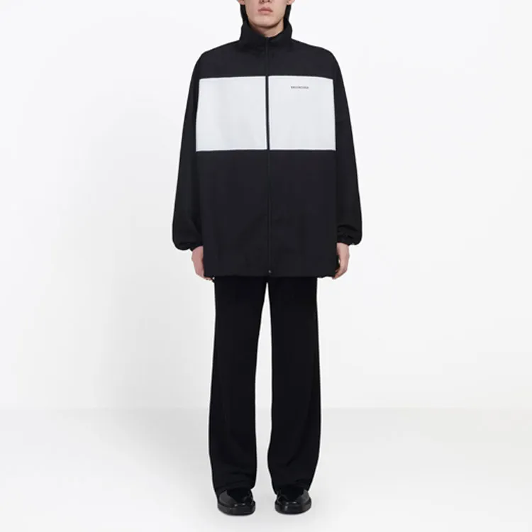 Balenciaga Jackets Coats Regular Fit Men's Black White-2
