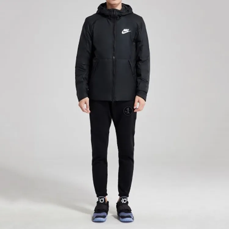 Nike Puffer Jackets Men Black-2