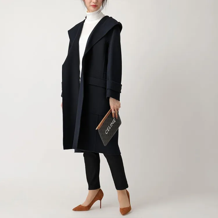 CELINE Triomphe Sheepskin Clutch Small Size Women's Tawny-8
