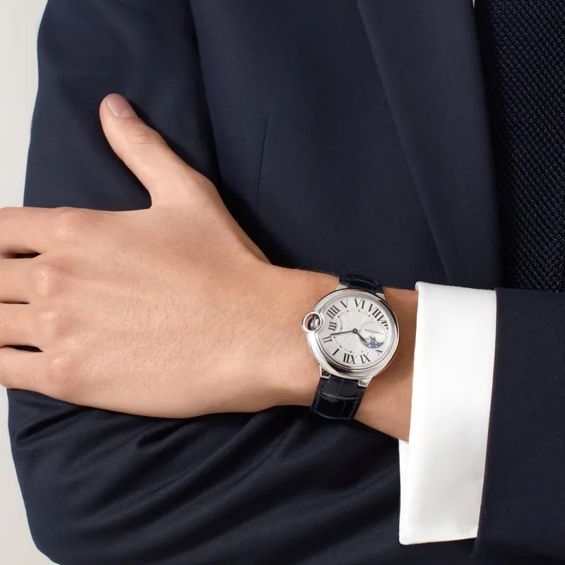 Cartier Men Blue Balloon Collection Watch-4