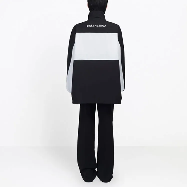 Balenciaga Jackets Coats Regular Fit Men's Black White-3