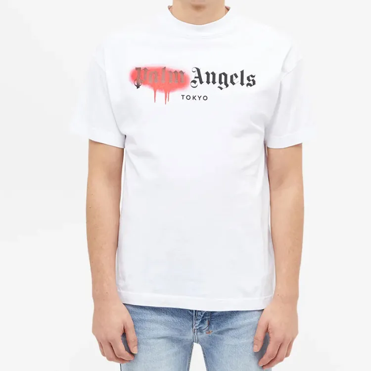 PALM ANGELS Tokyo Sprayed Logo T shirt-1