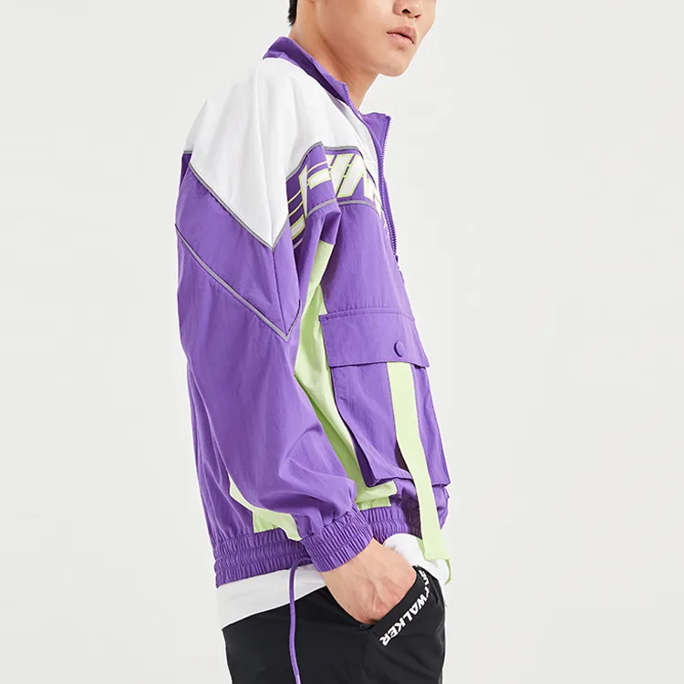 LiNing Sports Fashion Collection Jackets Men White Purple & Color-4