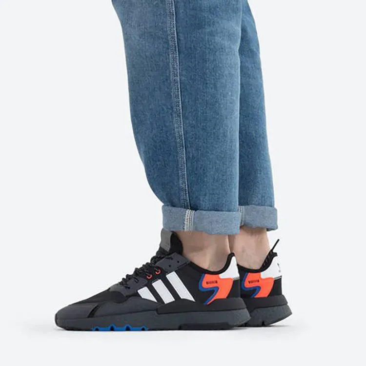 Adidas Originals Nite Jogger 'Gray White Red'-6